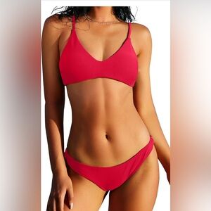 Zaful Small Red Bikini Set